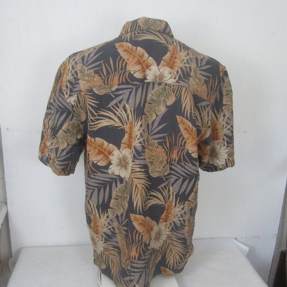 St Johns Bay vtg Men Hawaiian camp shirt pit to pit 24 L aloha luau tropical - Picture 6 of 9